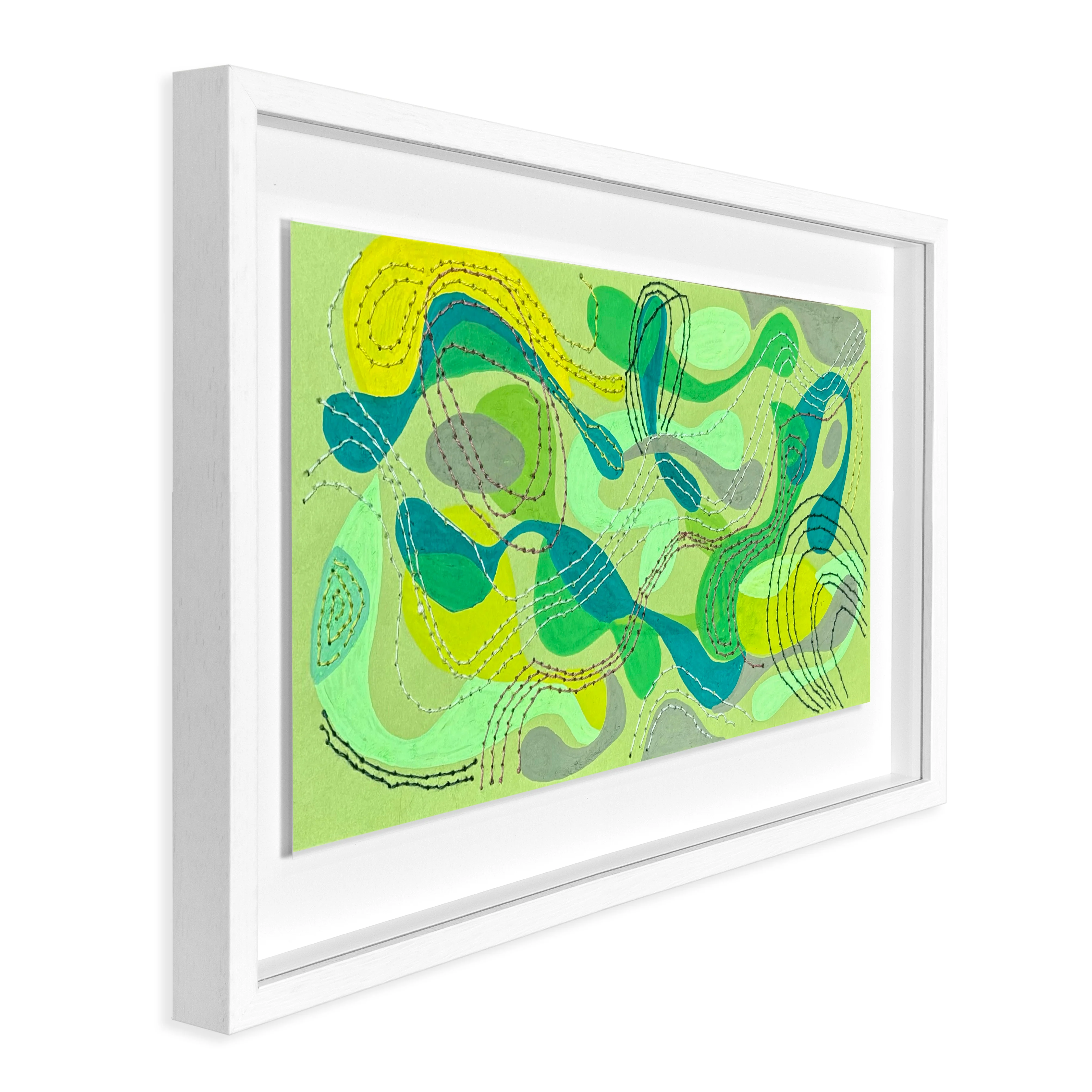 Abstract 2 (Green and Mustard) - Image 2
