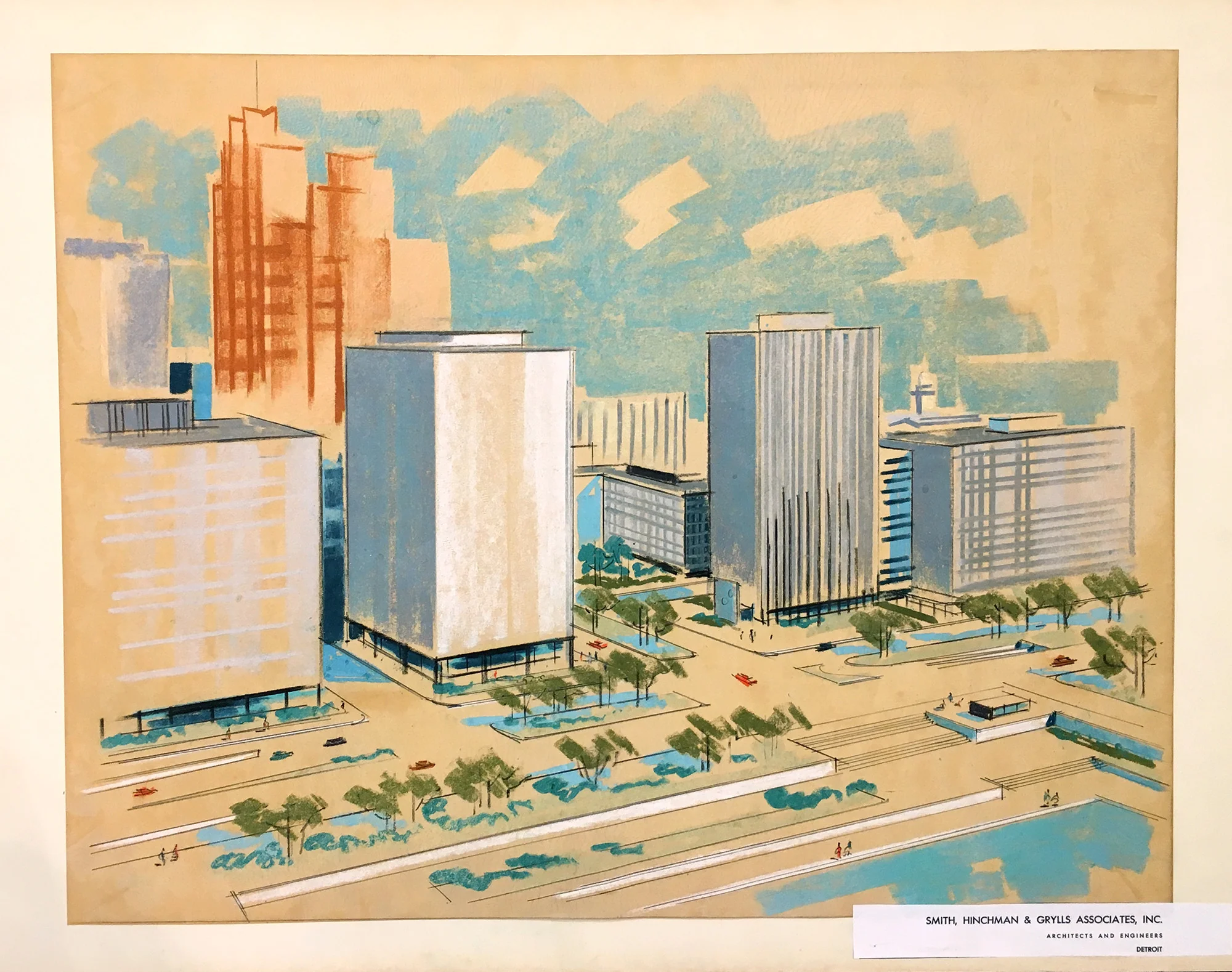 Architectural rendering - City Buildings