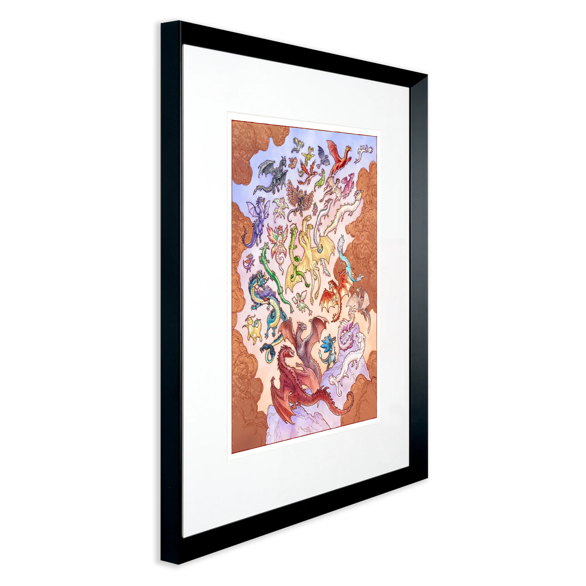 Dragons in Flight (copper foil) - Image 2