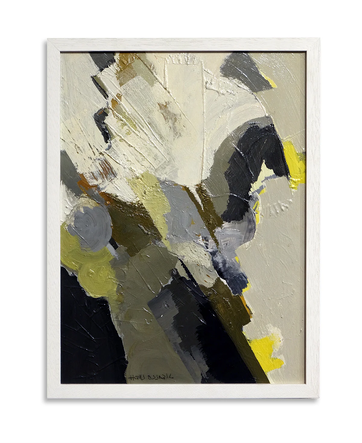 Green Yellow Grey Abstract