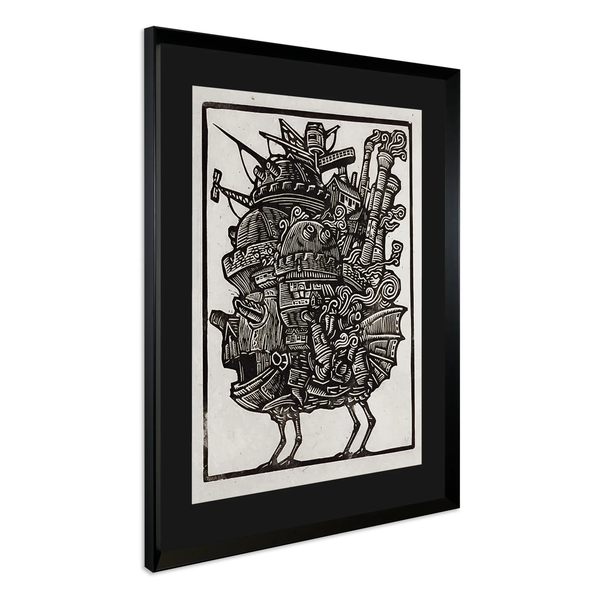 Howl's Moving Castle block print - Image 2