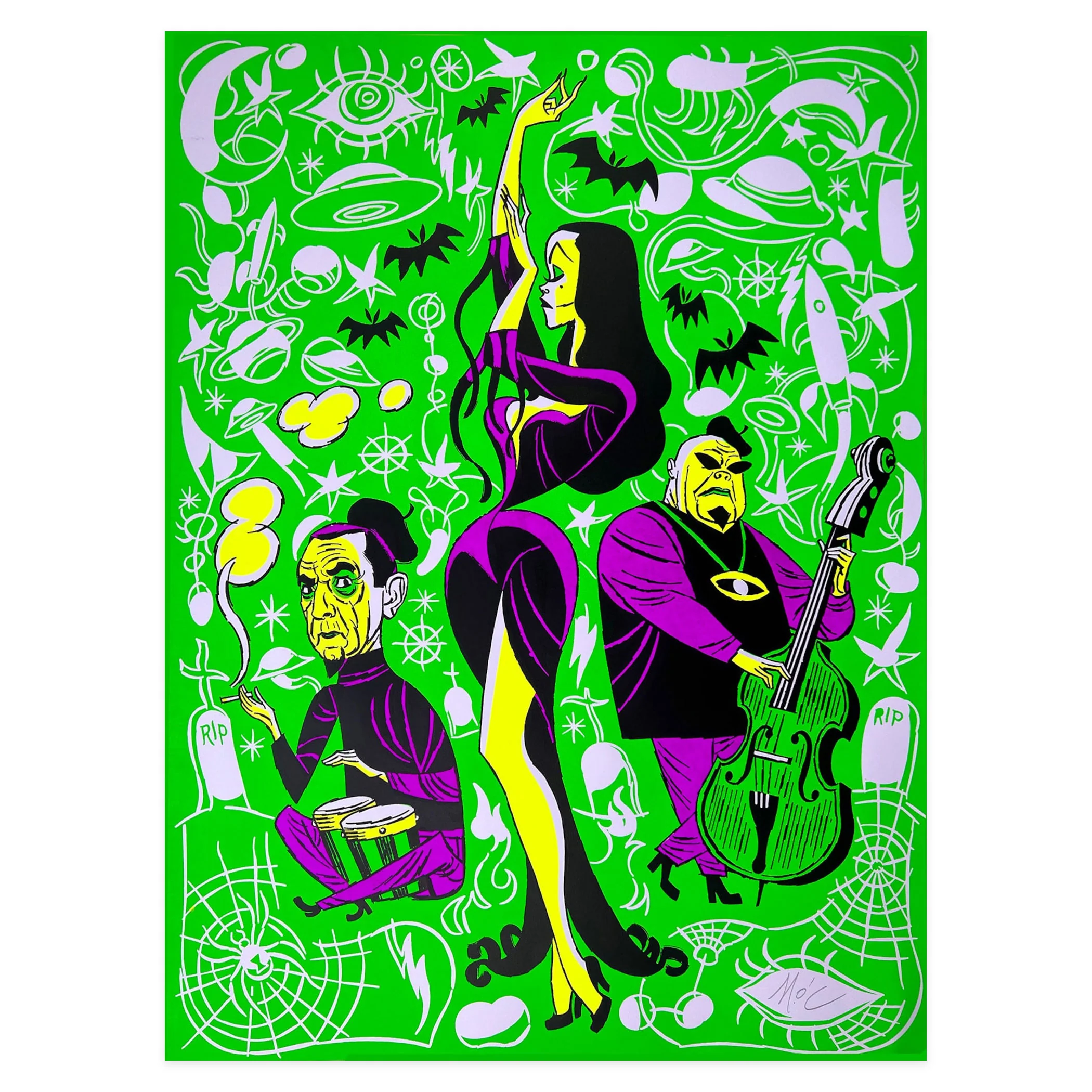 B-Movie Beatniks (green and purple)
