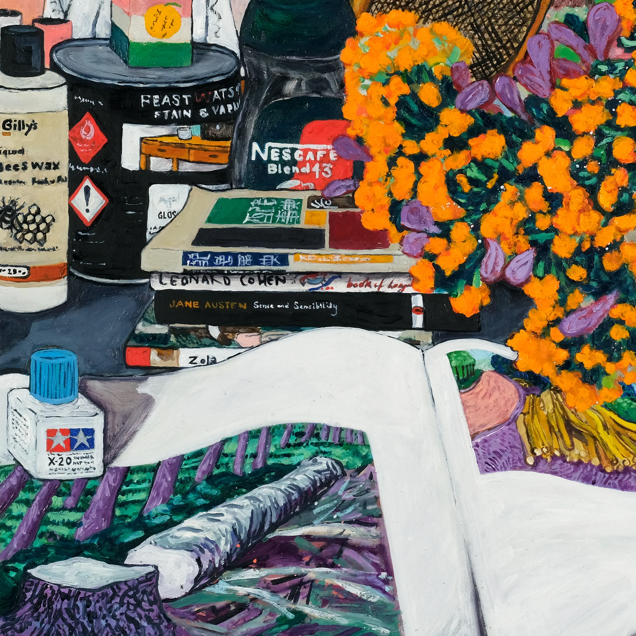 Orange Bloom with Hockney in the Studio - Image 3