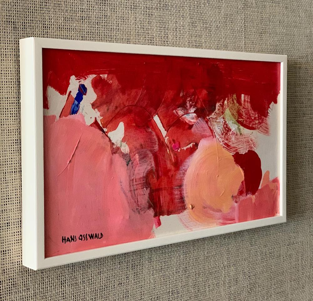 'Red and Pink Abstract' by Hans Osswald - Image 2