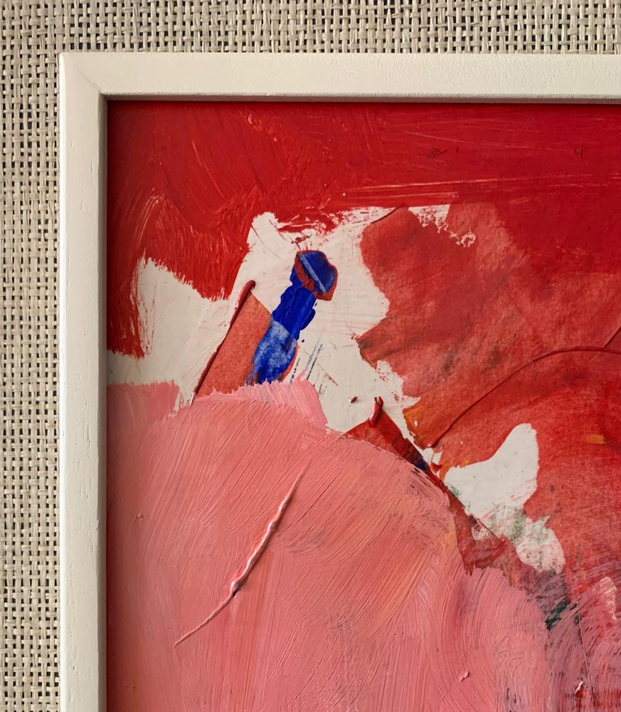 'Red and Pink Abstract' by Hans Osswald - Image 4