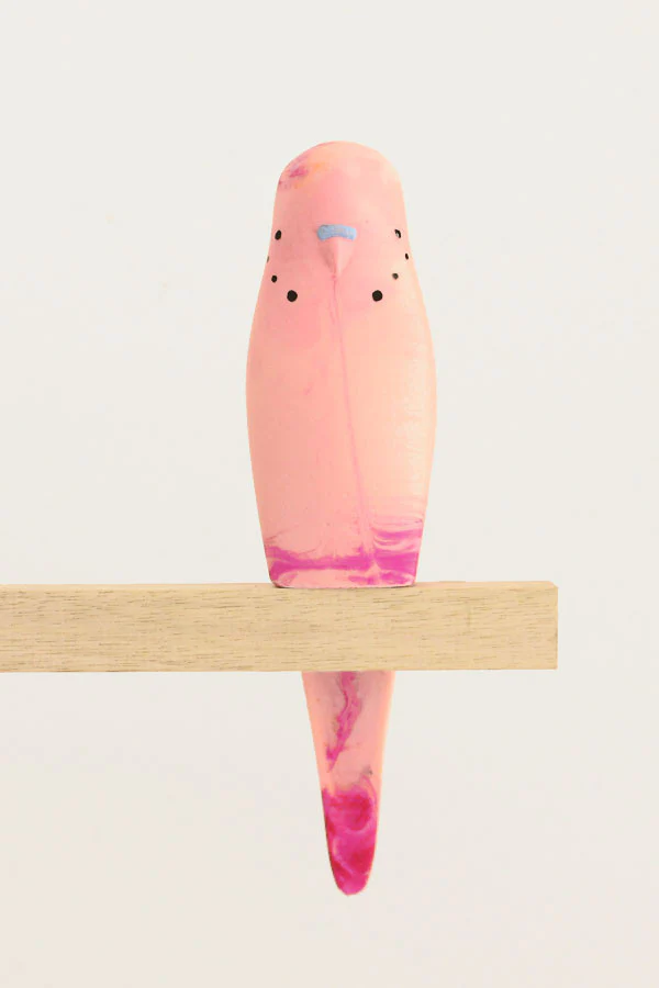Resin Budgerigar - 'Dusk'