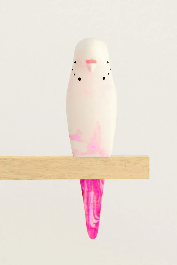 Resin Budgerigar - 'Pretty'