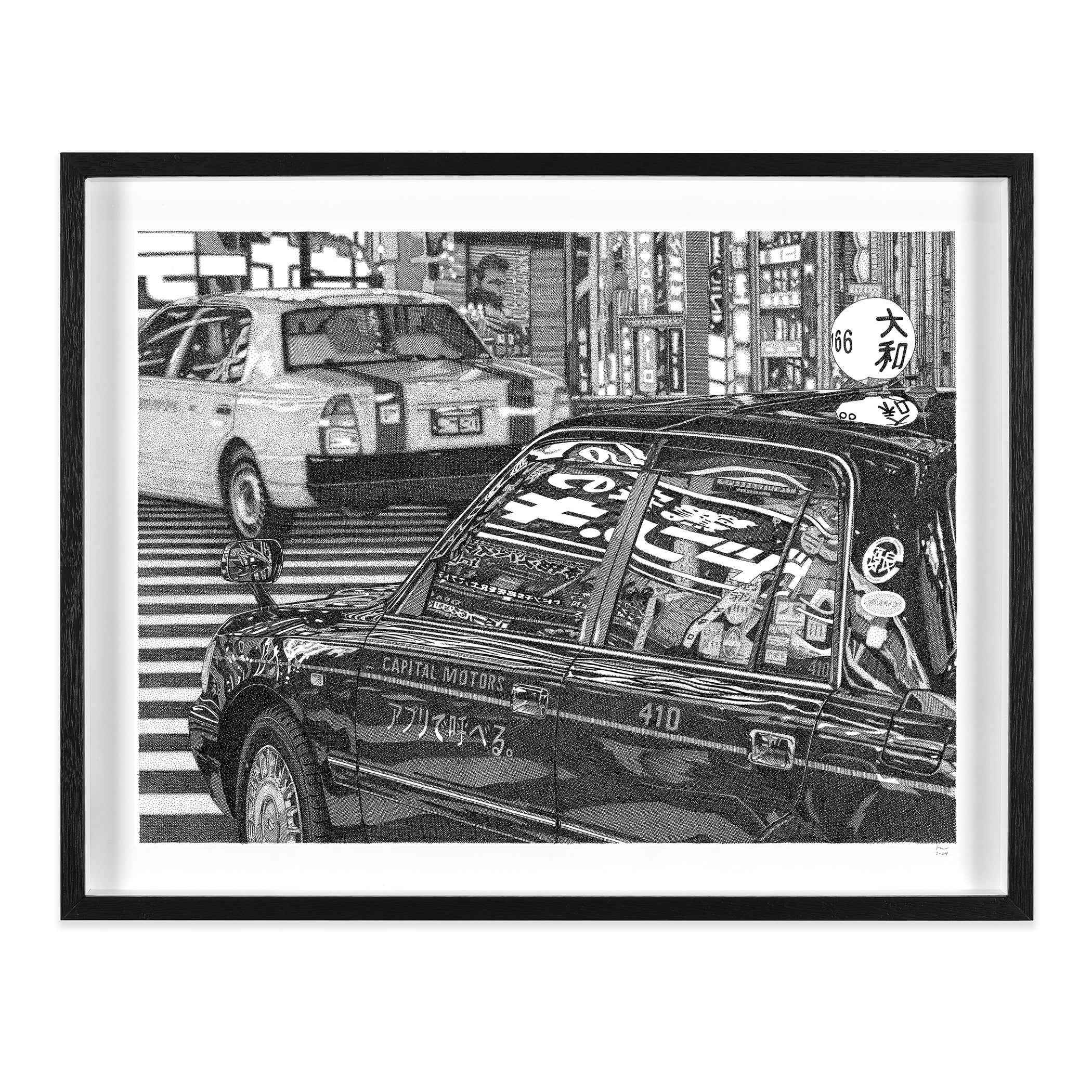 Shinjuku Taxi Reflections #2