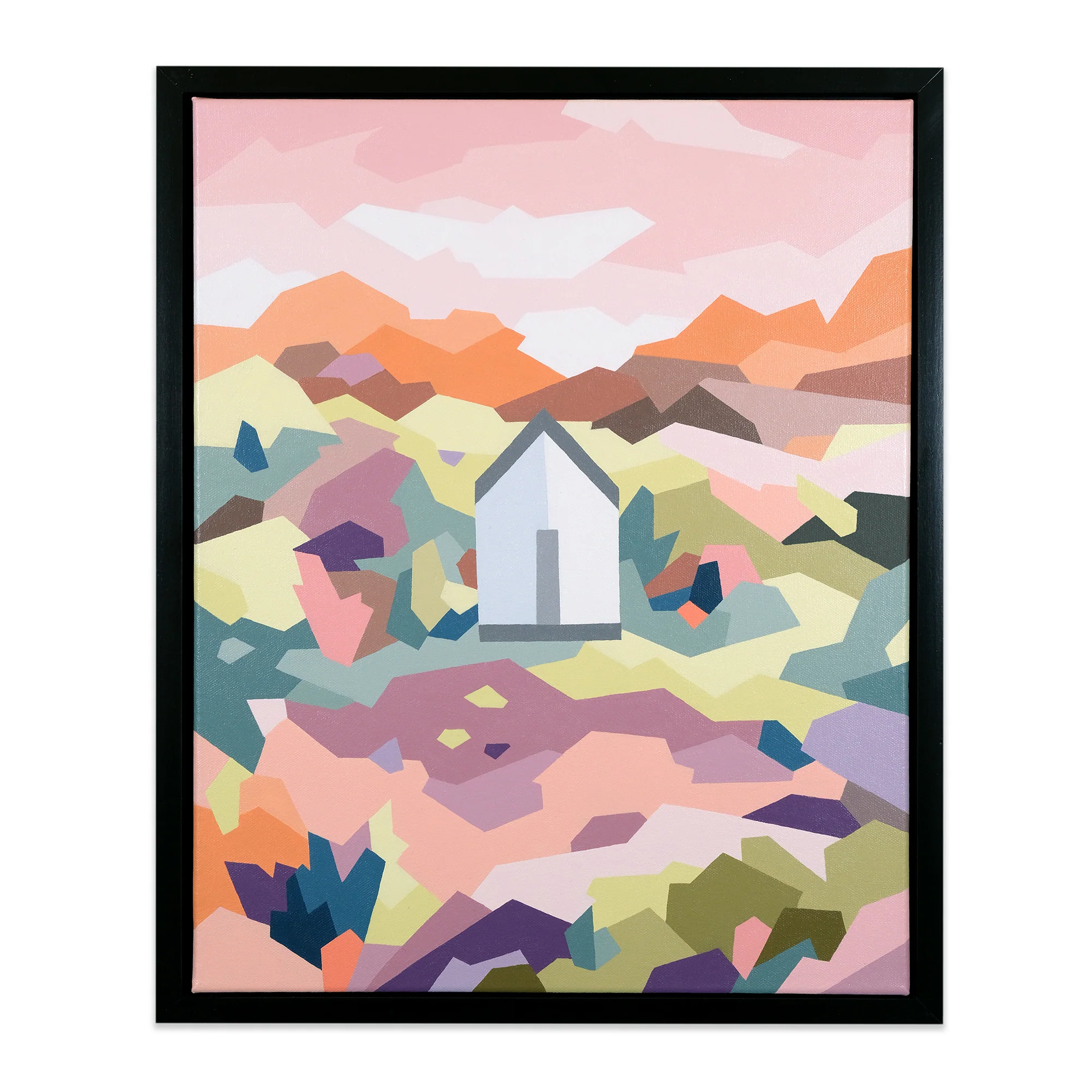 Techno Bush Shack (Pink Sky White House)