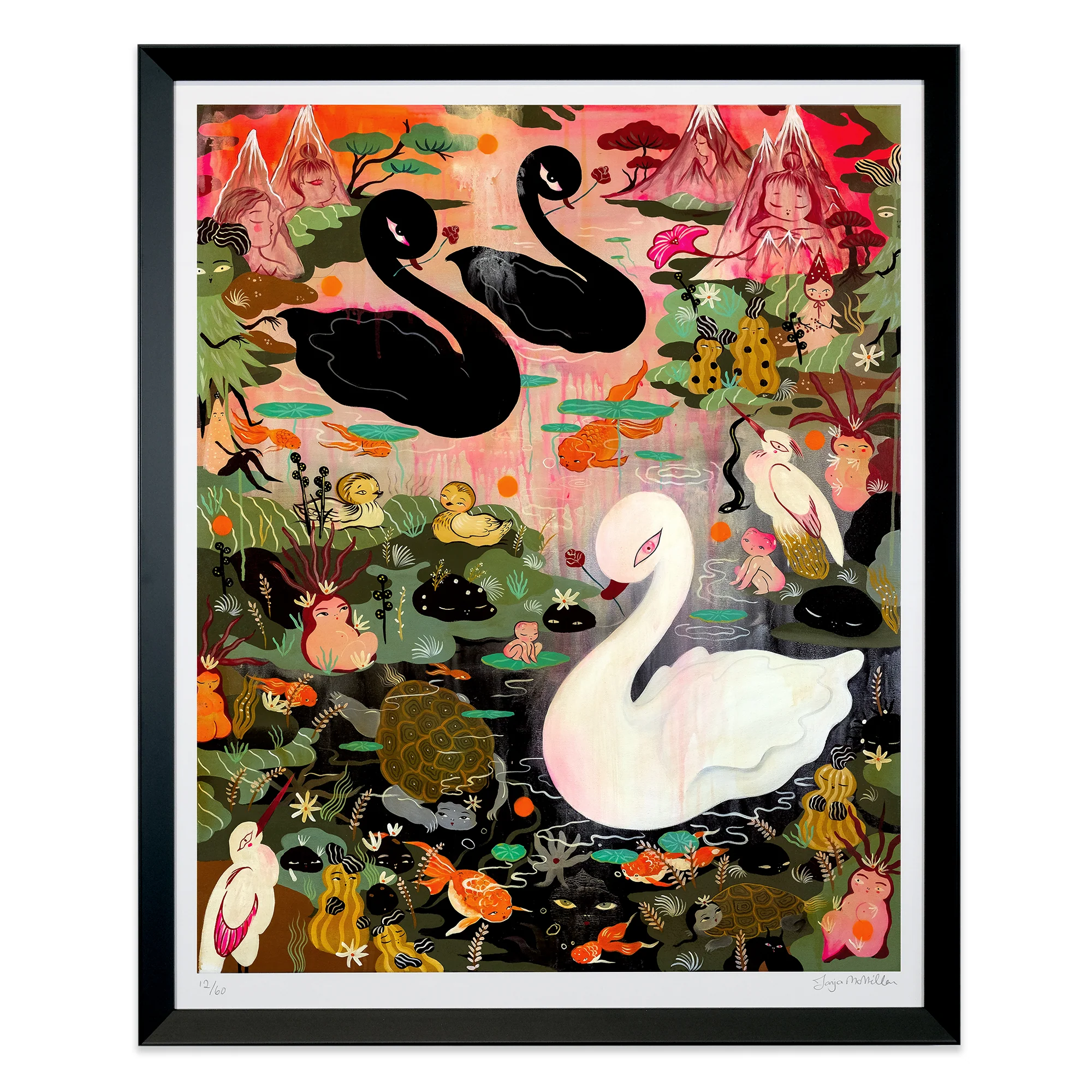The Lake (print edition - hand glittered edition) - SOLD OUT - Image 4