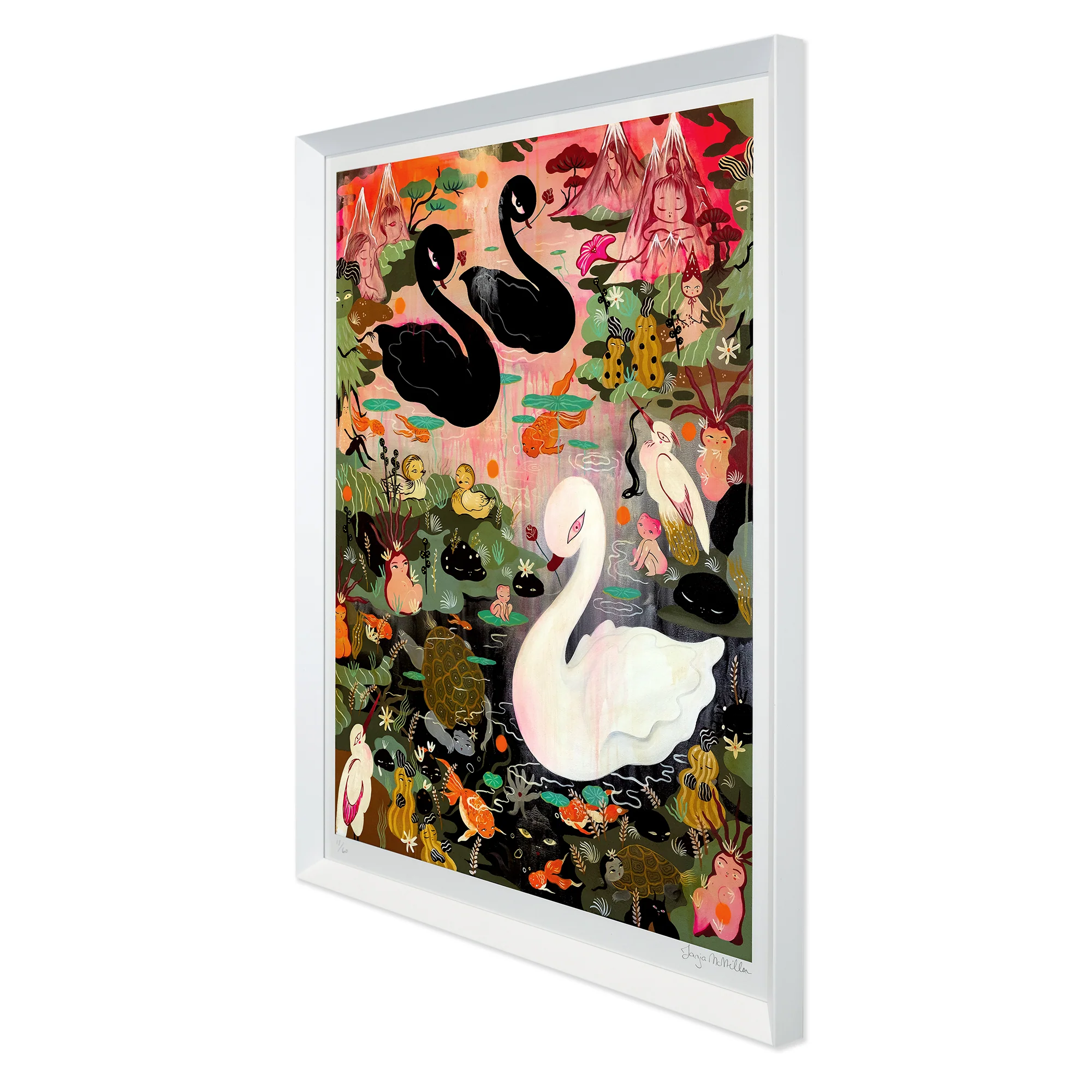 The Lake (print edition - hand glittered edition) - SOLD OUT - Image 6