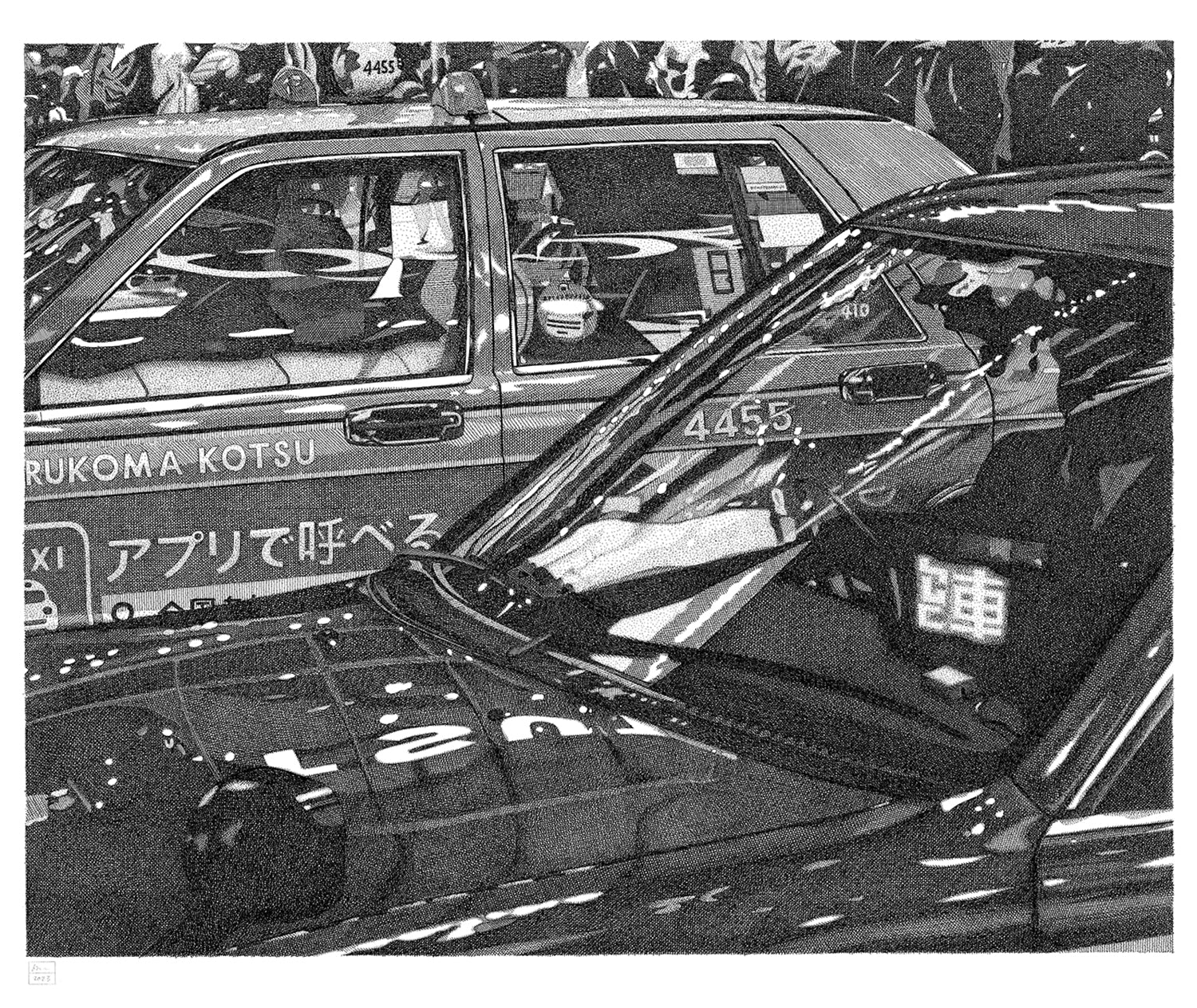 Tokyo Taxi Reflections - Image 3