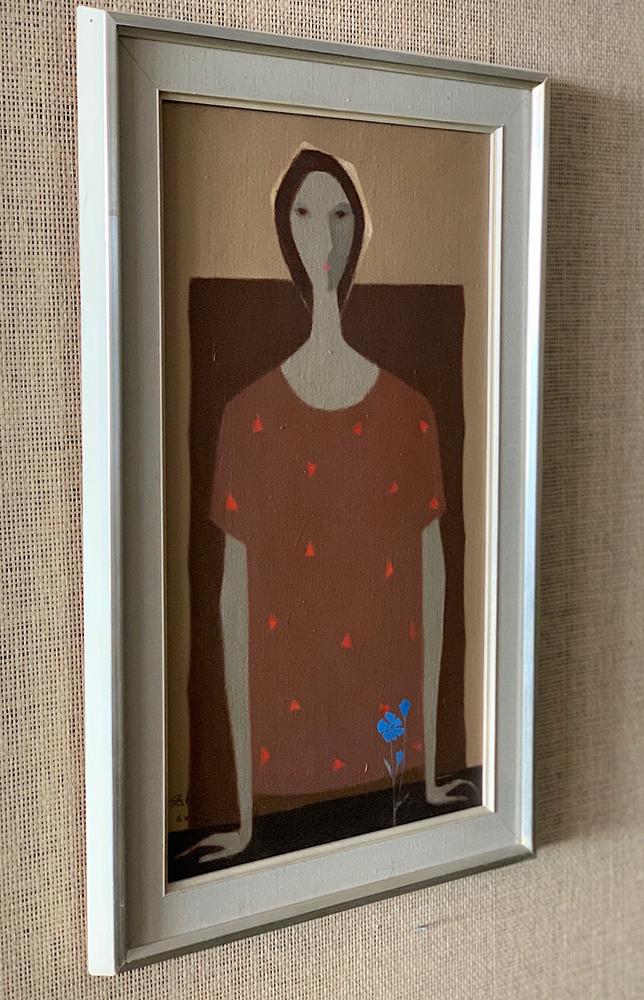 'Woman with Blue Flowers' by Fabian Lundqvist - Image 2